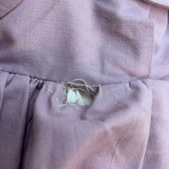 Traditional Handmade Vintage Soft Amish Doll Lavendar Dress Bonnet Purple - Picture 4 of 11